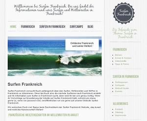 Surfen-Frankreich - Eine neue Website informiert!